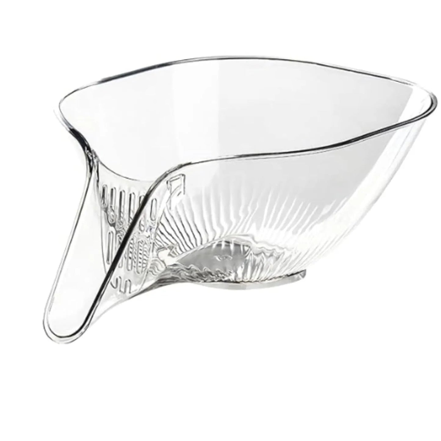 Multi-Purpose Glass Colander Bowl with Drainage