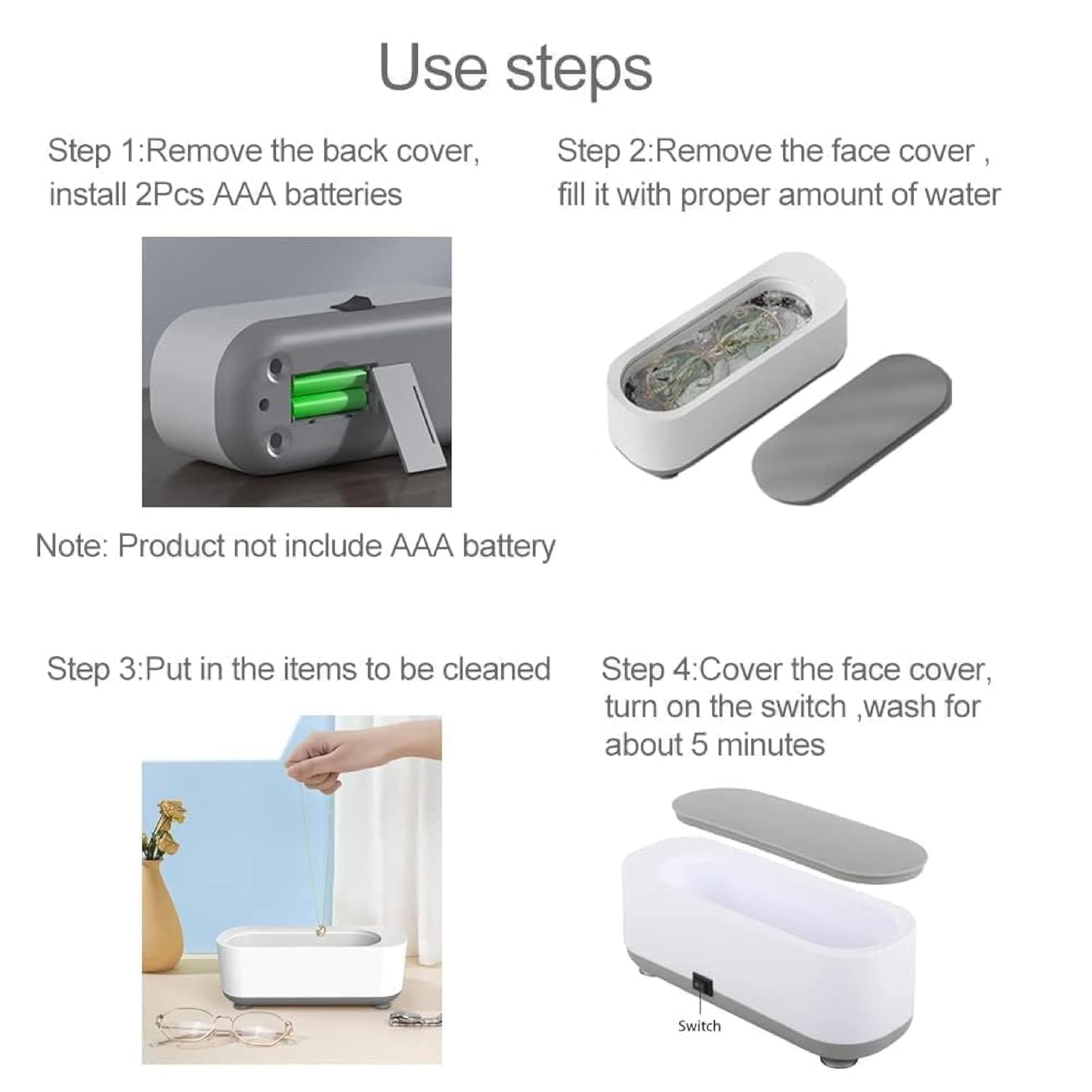Ultrasonic Jewelry Cleaner with Advanced Sonic Technology