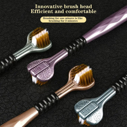 3-Sided Toothbrush for Deep Cleaning