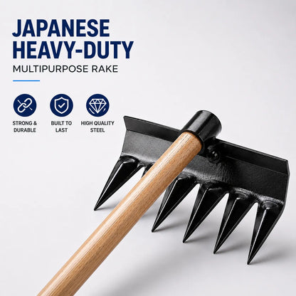 Japanese Heavy-Duty MultiPurpose Rake