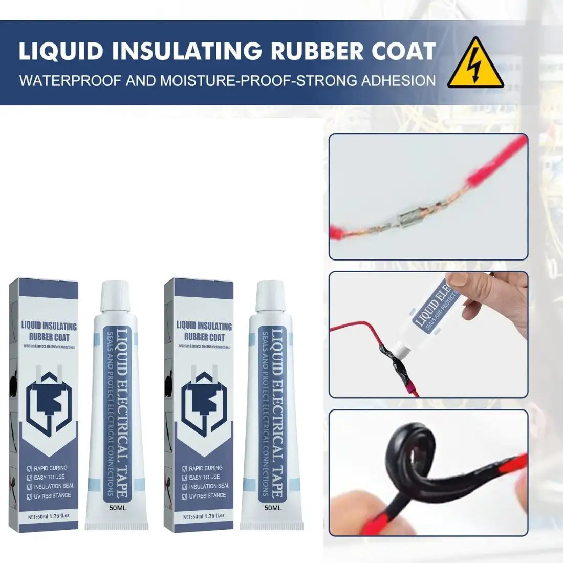Liquid Insulating Rubber Coat for Electrical Wire (50ml)