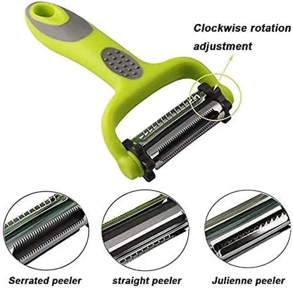 3-in-1 Rotary Fruit & Vegetable Peeler