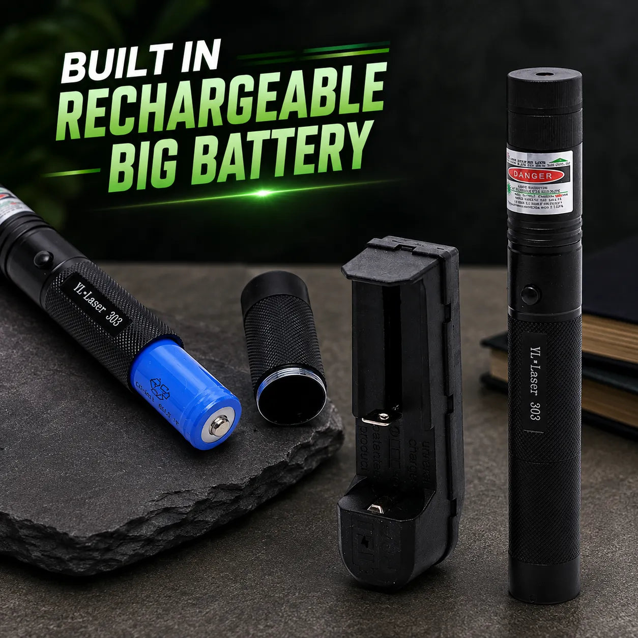 Rechargeable Green Laser Animal Repellent