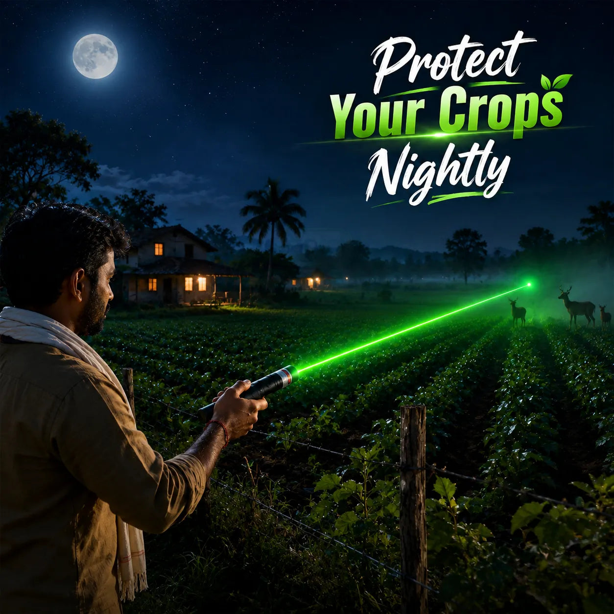 Rechargeable Green Laser Animal Repellent