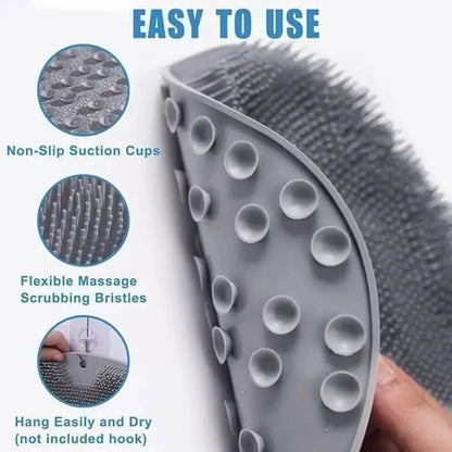 Silicone Foot Scrubber Mat for Shower (30x23cm)