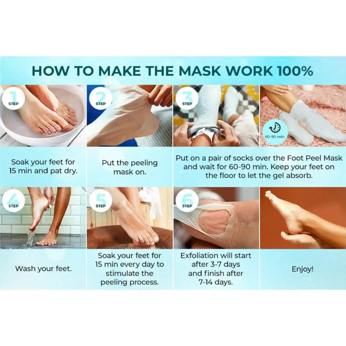 Goat Milk Exfoliating Foot Mask with Nicotinamide