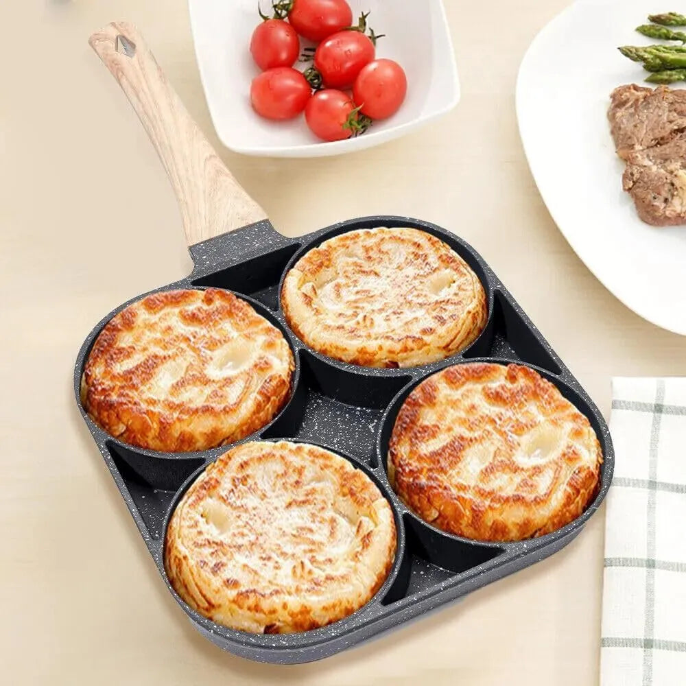 4 Cavity Non-Stick Frying Pan for Egg & Pancake Maker