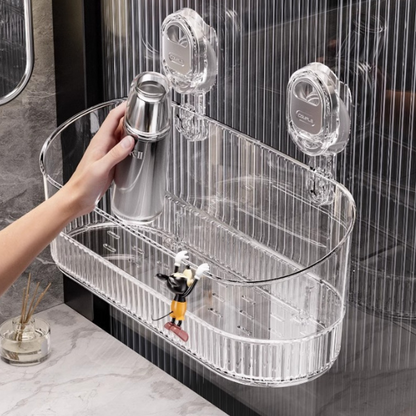 Wall Mount Bathroom Storage Shelf Rack
