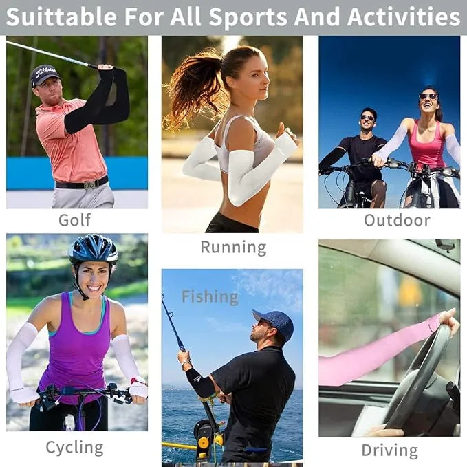 Unisex UV Protection Arm Sleeves (Fingerless)