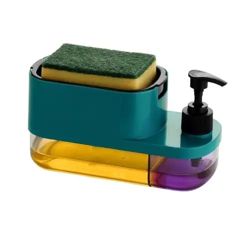 3 in 1 Dish Soap Pump Dispenser with Sponge Holder