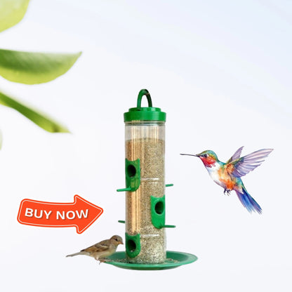 Durable Hanging Bird Feeder for Outdoor Use